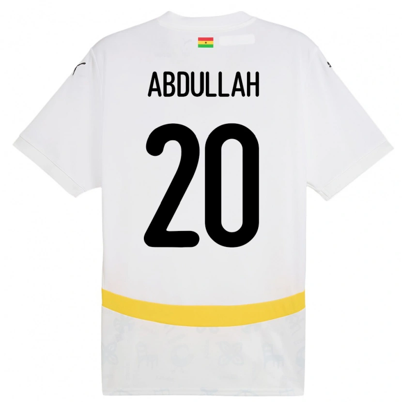 DanxenメンズガーナRazak Abdullah#20白ホームシャツ24-26ジャージーユニフォーム