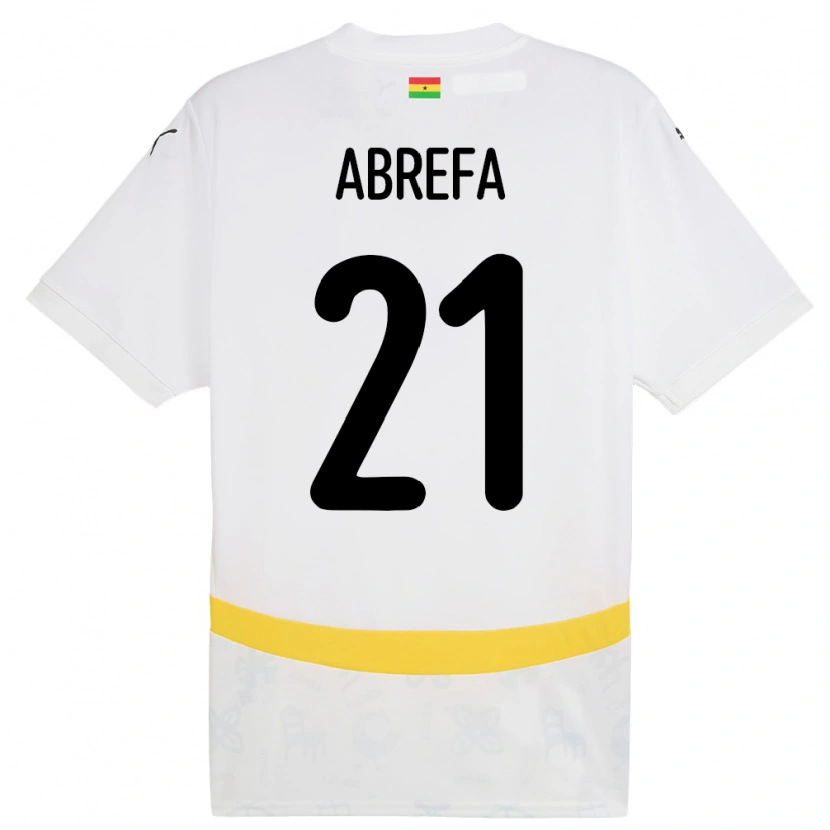 DanxenメンズガーナKelvin Abrefa#21白ホームシャツ24-26ジャージーユニフォーム