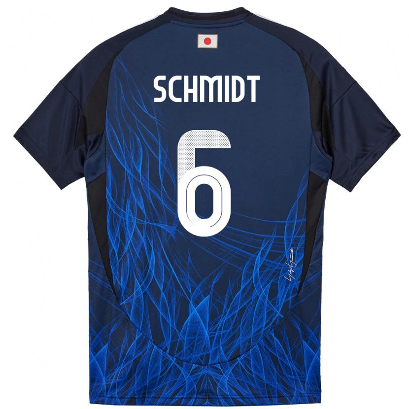 Danxenメンズ日本Nick Schmidt#6濃紺ホームシャツ24-26ジャージーユニフォーム