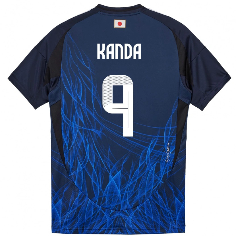Danxenメンズ日本Soma Kanda#9濃紺ホームシャツ24-26ジャージーユニフォーム