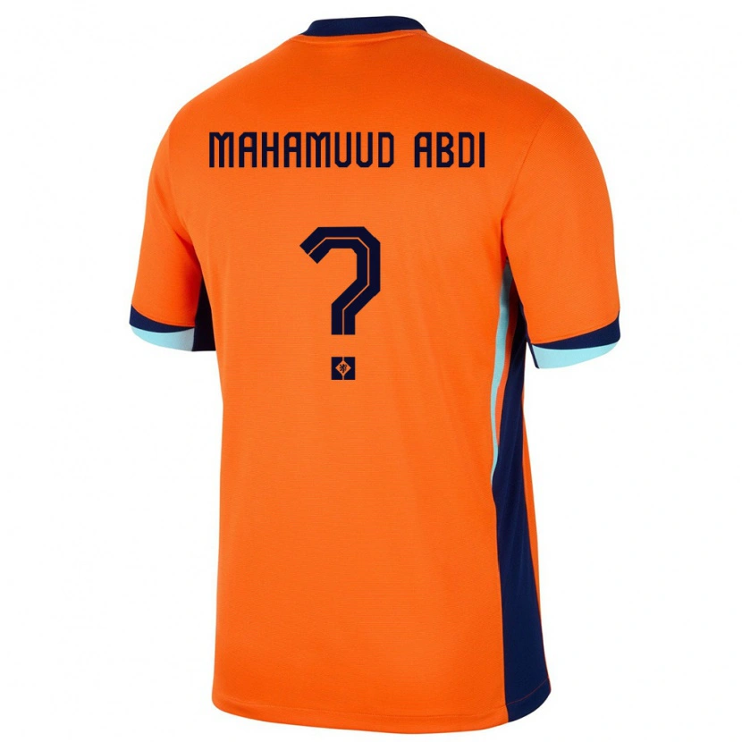 DanxenメンズオランダNuuradiin Mahamuud Abdi#0オレンジホームシャツ24-26ジャージーユニフォーム
