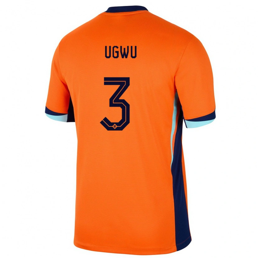 DanxenメンズオランダPrecious Ugwu#3オレンジホームシャツ24-26ジャージーユニフォーム