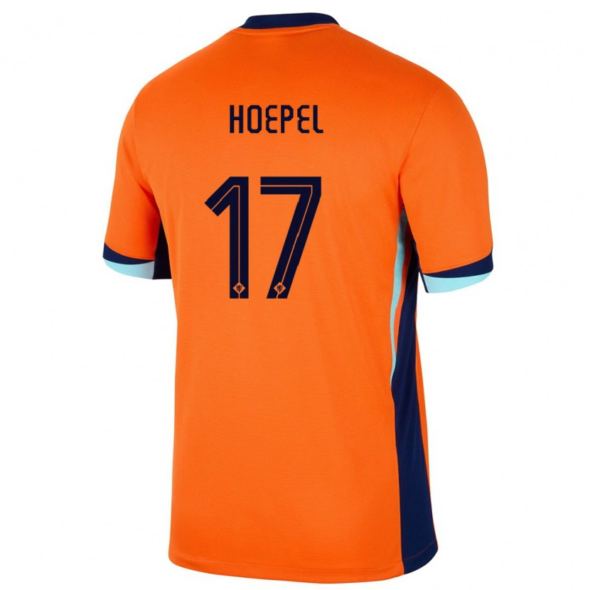DanxenメンズオランダJerayson Hoepel#17オレンジホームシャツ24-26ジャージーユニフォーム