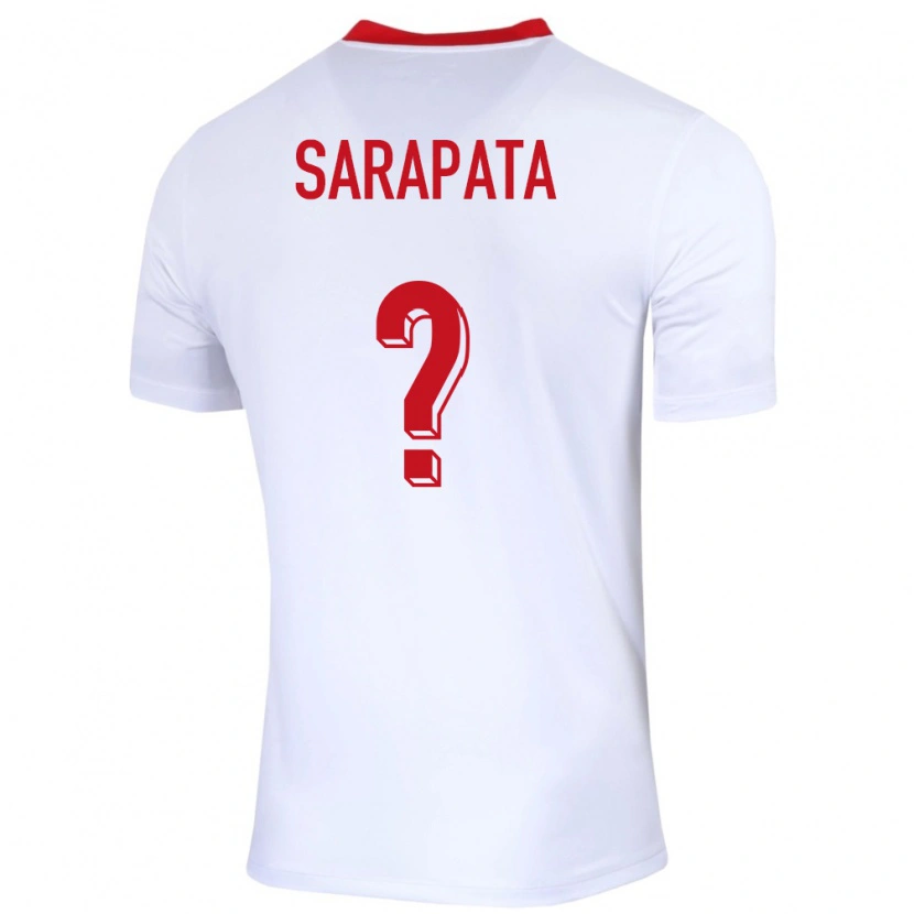 DanxenメンズポーランドDominik Sarapata#0白ホームシャツ24-26ジャージーユニフォーム