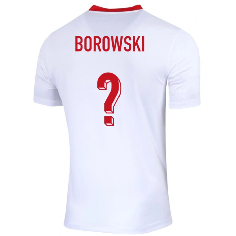DanxenメンズポーランドBartosz Borowski#0白ホームシャツ24-26ジャージーユニフォーム