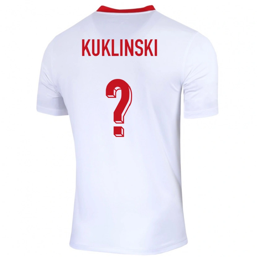 DanxenメンズポーランドOliwier Kuklinski#0白ホームシャツ24-26ジャージーユニフォーム