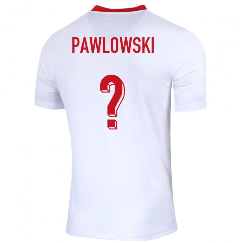 DanxenメンズポーランドMichal Pawlowski#0白ホームシャツ24-26ジャージーユニフォーム