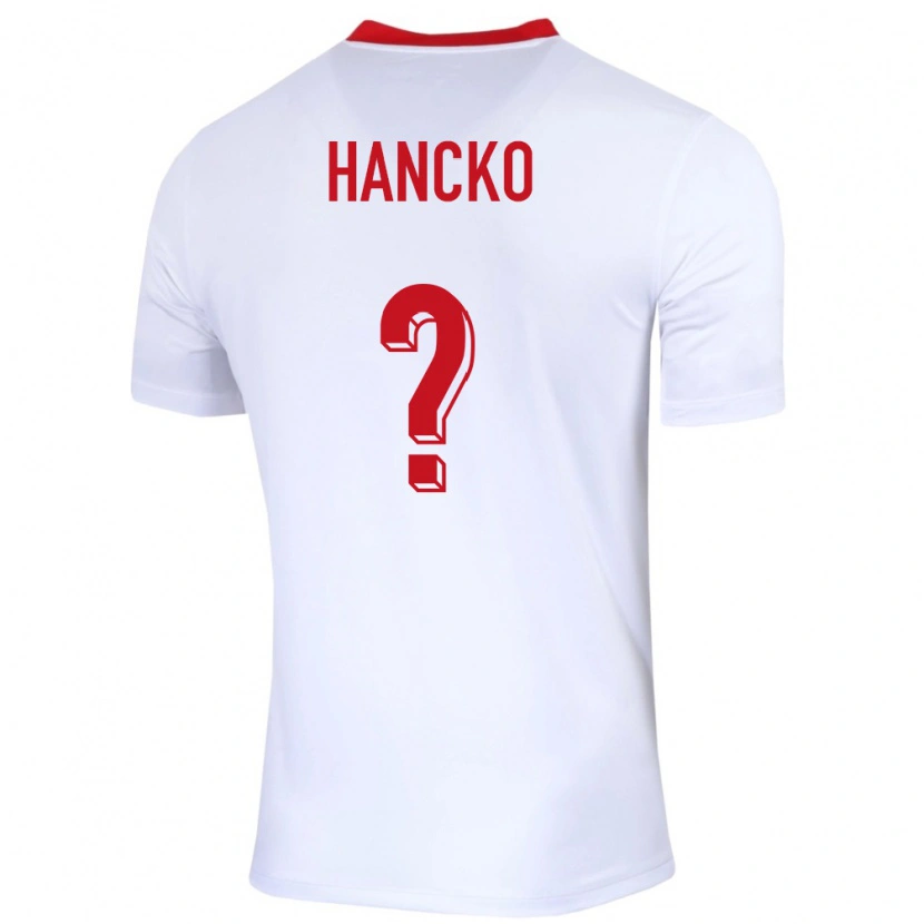 DanxenメンズポーランドAdam Hancko#0白ホームシャツ24-26ジャージーユニフォーム