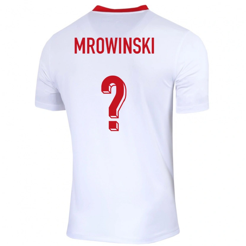 DanxenメンズポーランドMarcel Mrowinski#0白ホームシャツ24-26ジャージーユニフォーム