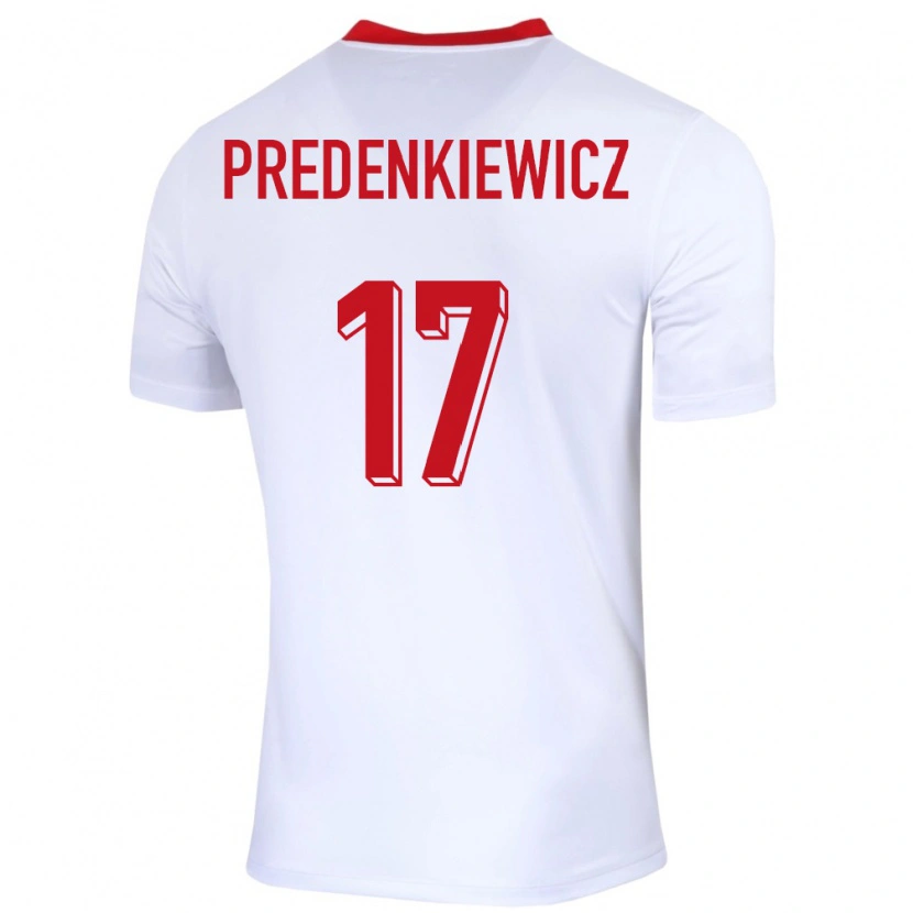 DanxenメンズポーランドMarcel Predenkiewicz#17白ホームシャツ24-26ジャージーユニフォーム