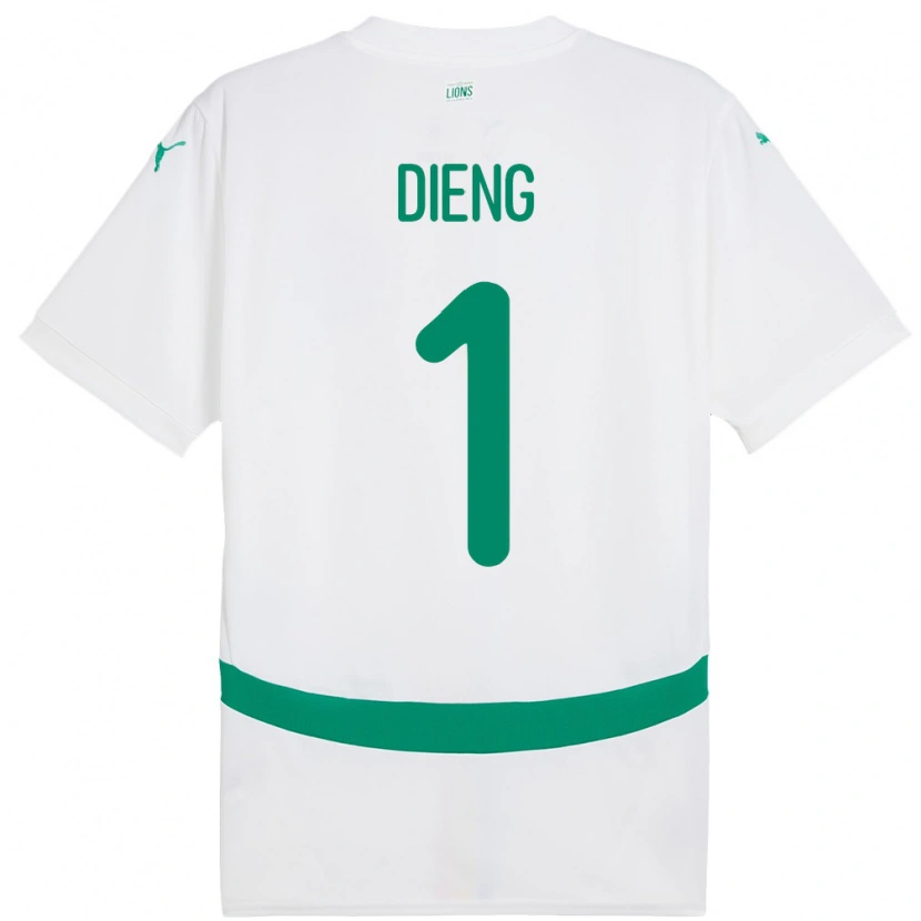 DanxenメンズセネガルPape Dieng#1白ホームシャツ24-26ジャージーユニフォーム