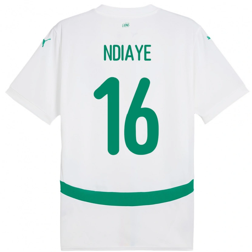 DanxenメンズセネガルMamour Ndiaye#16白ホームシャツ24-26ジャージーユニフォーム