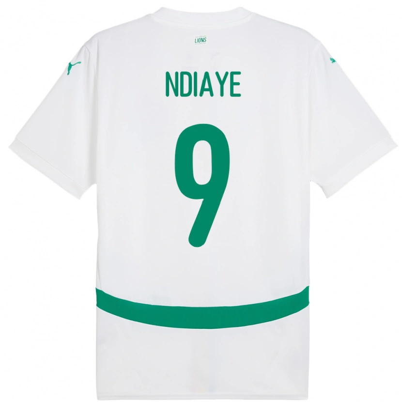 DanxenメンズセネガルNguenar Ndiaye#9白ホームシャツ24-26ジャージーユニフォーム