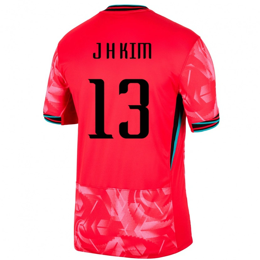 Danxenメンズ韓国Ho-Jin Kim#13赤ホームシャツ24-26ジャージーユニフォーム