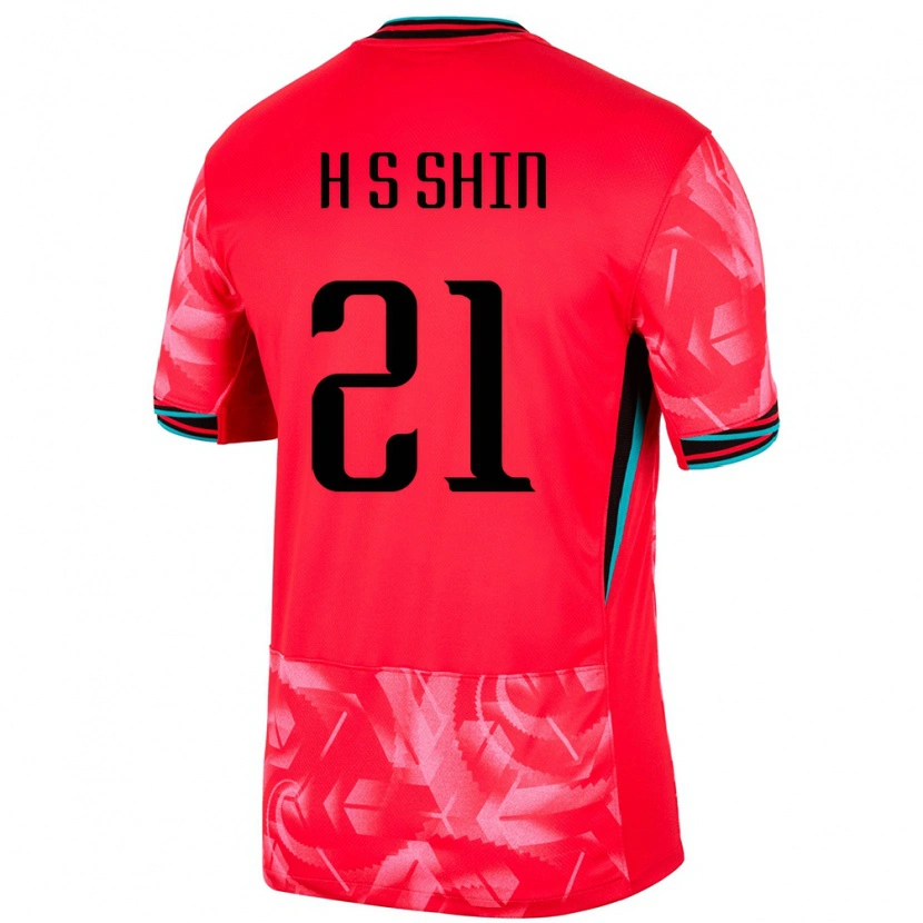 Danxenメンズ韓国Song-Hoon Shin#21赤ホームシャツ24-26ジャージーユニフォーム