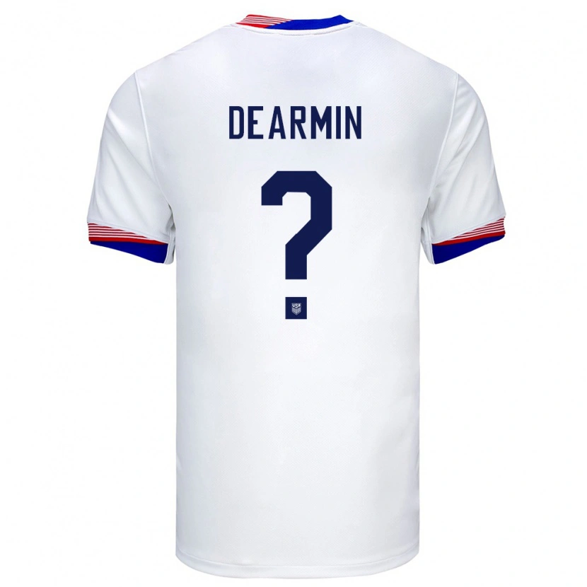 Danxenメンズアメリカ合衆国Nash Dearmin#0白ホームシャツ24-26ジャージーユニフォーム