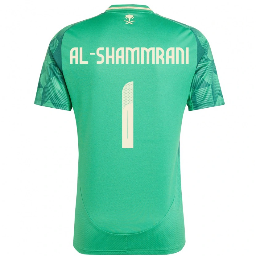 DanxenメンズサウジアラビアFaisal Al-Shammrani#1緑ホームシャツ24-26ジャージーユニフォーム