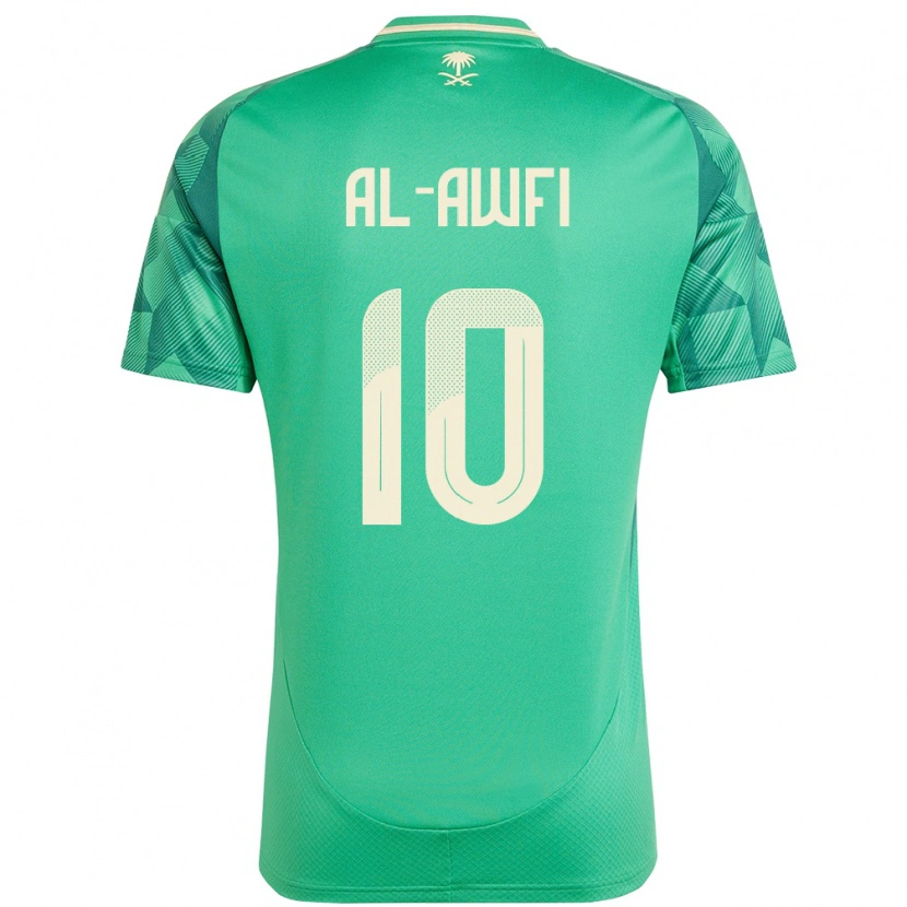 DanxenメンズサウジアラビアAl-Walid Al-Awfi#10緑ホームシャツ24-26ジャージーユニフォーム