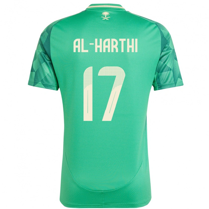 DanxenメンズサウジアラビアAdel Al-Harthi#17緑ホームシャツ24-26ジャージーユニフォーム
