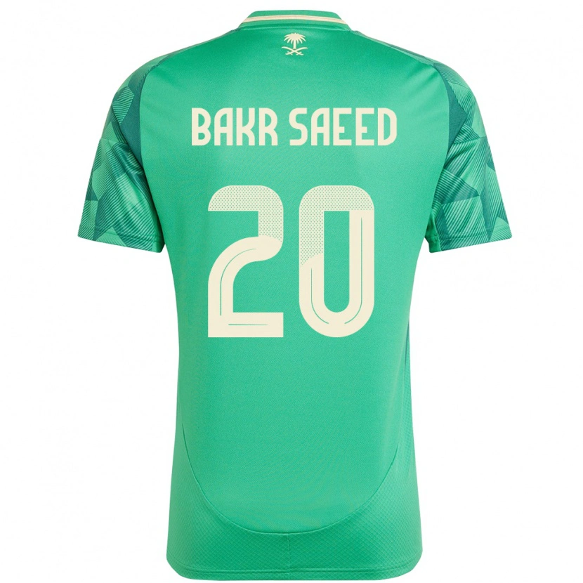 DanxenメンズサウジアラビアAbu Bakr Saeed#20緑ホームシャツ24-26ジャージーユニフォーム