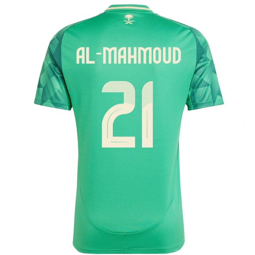 DanxenメンズサウジアラビアMohammed Al-Mahmoud#21緑ホームシャツ24-26ジャージーユニフォーム