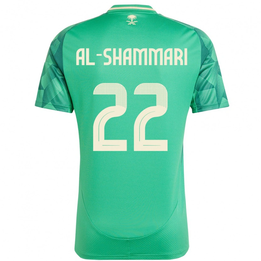 DanxenメンズサウジアラビアAffas Al-Shammari#22緑ホームシャツ24-26ジャージーユニフォーム
