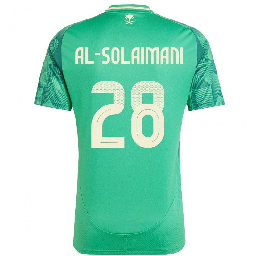 DanxenメンズサウジアラビアSolaiman Al-Solaimani#28緑ホームシャツ24-26ジャージーユニフォーム