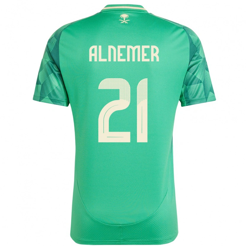 DanxenメンズサウジアラビアMeshari Alnemer#21緑ホームシャツ24-26ジャージーユニフォーム