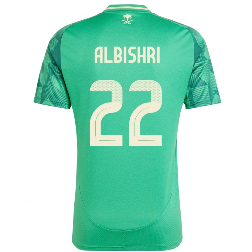 DanxenメンズサウジアラビアNawaf Albishri#22緑ホームシャツ24-26ジャージーユニフォーム