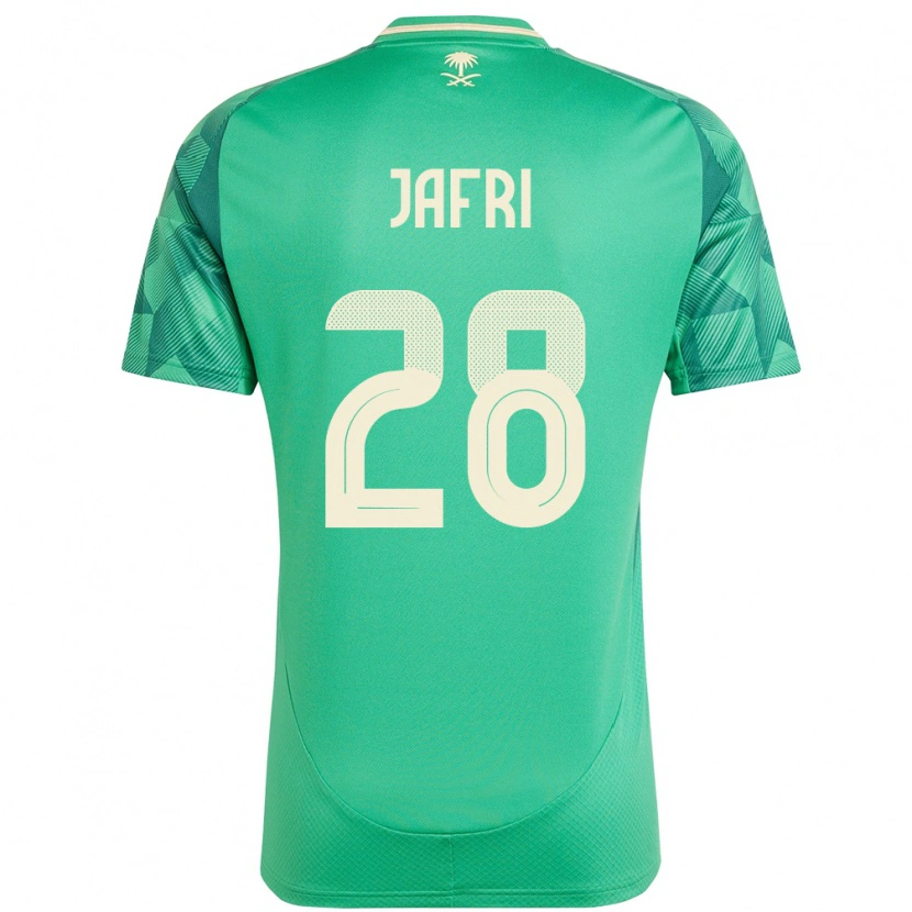 DanxenメンズサウジアラビアFarah Jafri#28緑ホームシャツ24-26ジャージーユニフォーム