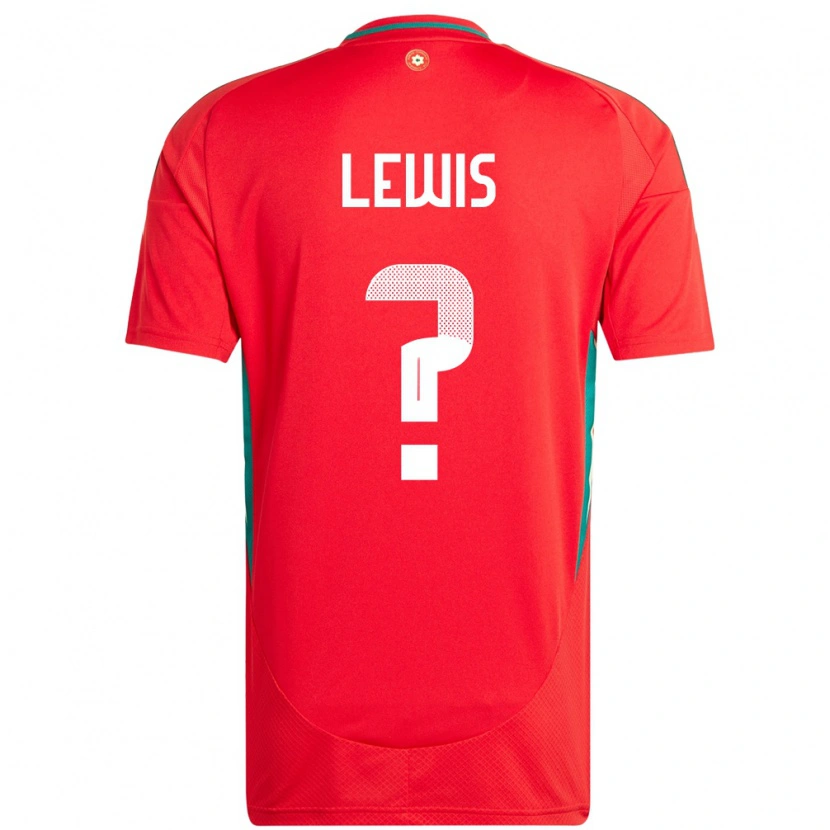 DanxenメンズウェールズBobby Lewis#0赤ホームシャツ24-26ジャージーユニフォーム