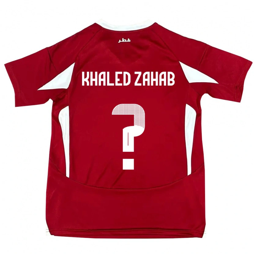 DanxenメンズカタールAbdelrahman Khaled Zahab#0赤ホームシャツ24-26ジャージーユニフォーム