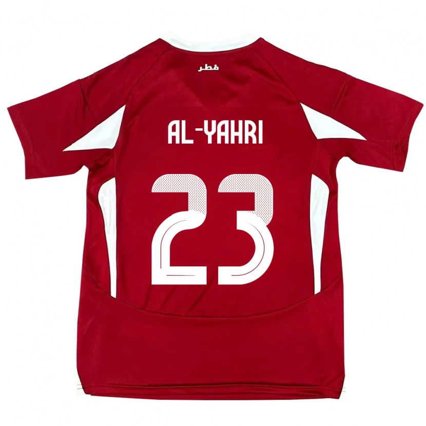 DanxenメンズカタールNawaf Al-Yahri#23赤ホームシャツ24-26ジャージーユニフォーム