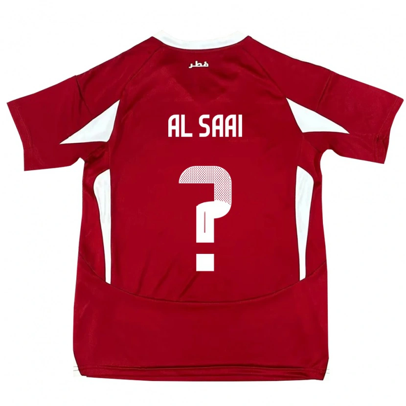 DanxenメンズカタールAbdallah Al Saai#0赤ホームシャツ24-26ジャージーユニフォーム