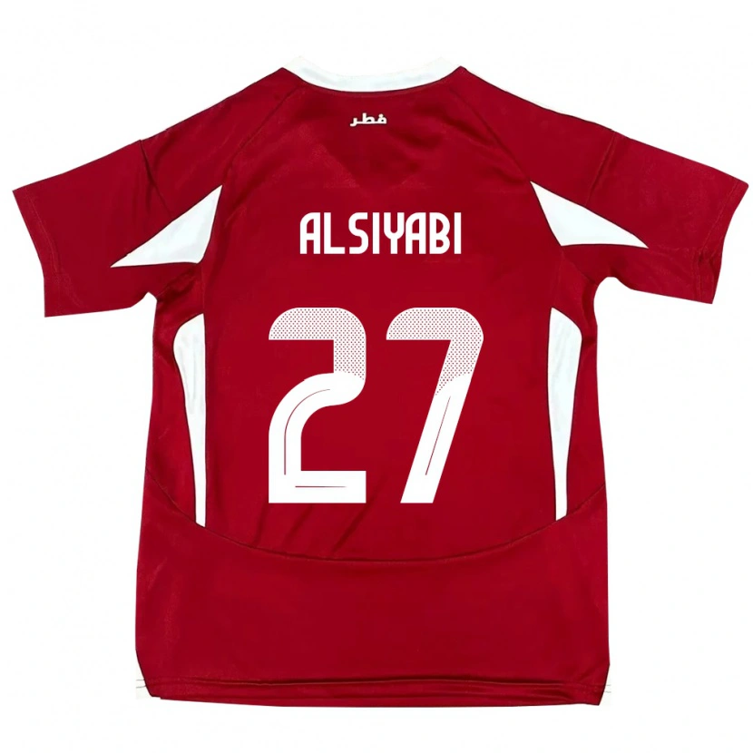 DanxenメンズカタールNasra Alsiyabi#27赤ホームシャツ24-26ジャージーユニフォーム