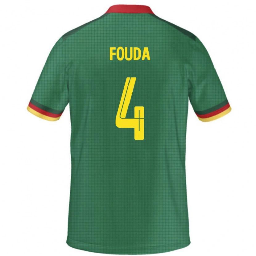 DanxenメンズカメルーンJunior Fouda#4緑ホームシャツ24-26ジャージーユニフォーム