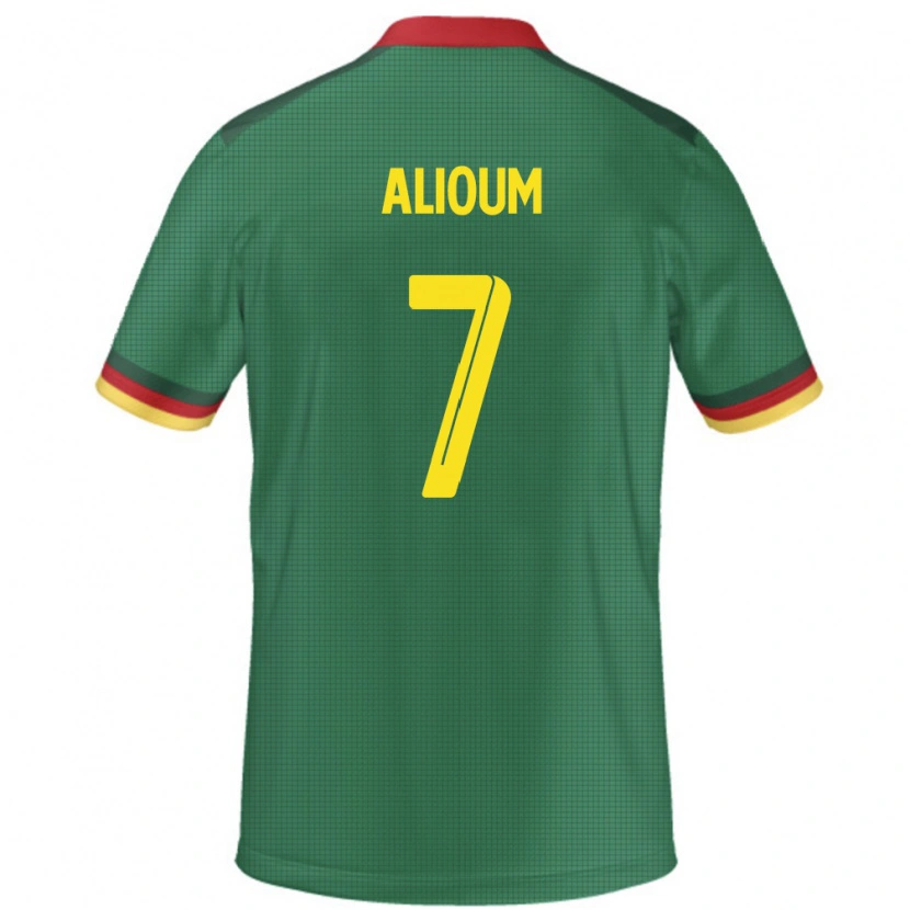 DanxenメンズカメルーンSaidou Alioum#7緑ホームシャツ24-26ジャージーユニフォーム
