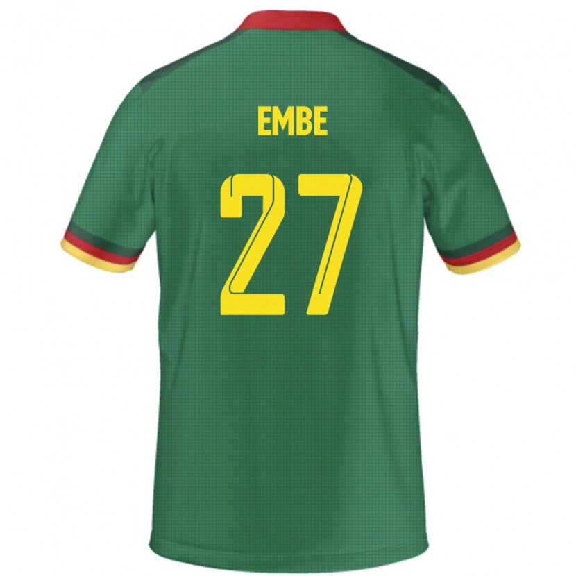 DanxenメンズカメルーンEric Embe#27緑ホームシャツ24-26ジャージーユニフォーム