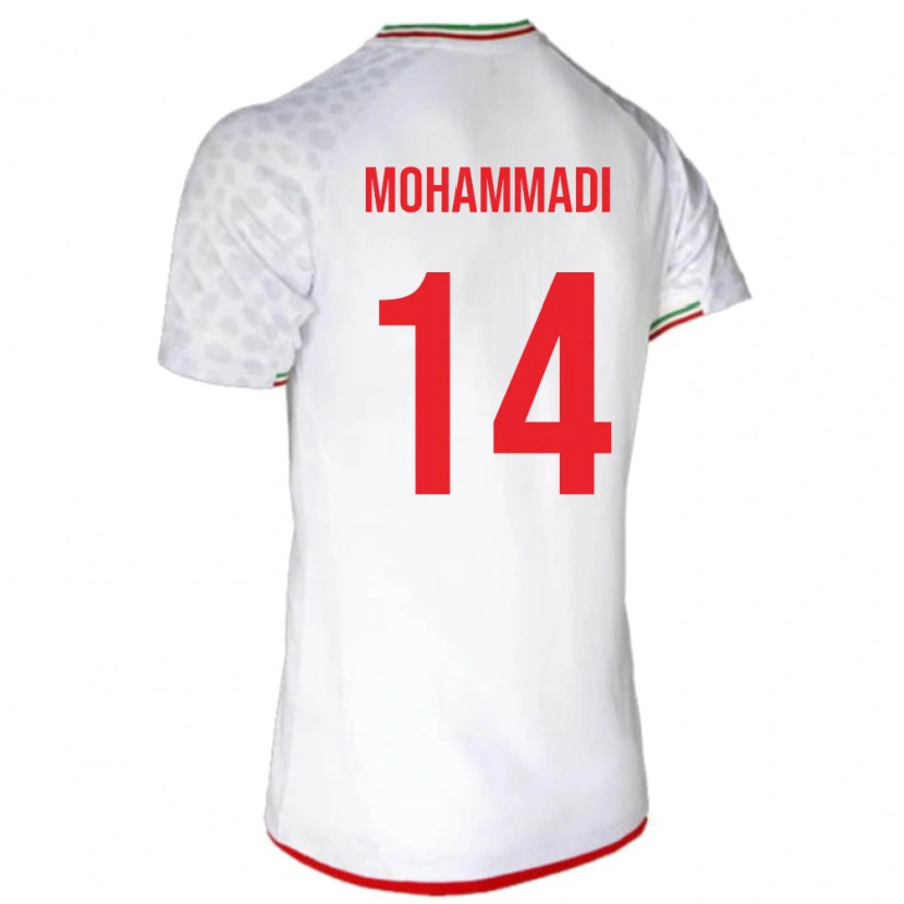 DanxenメンズイランAbolfazl Mohammadi#14白ホームシャツ24-26ジャージーユニフォーム