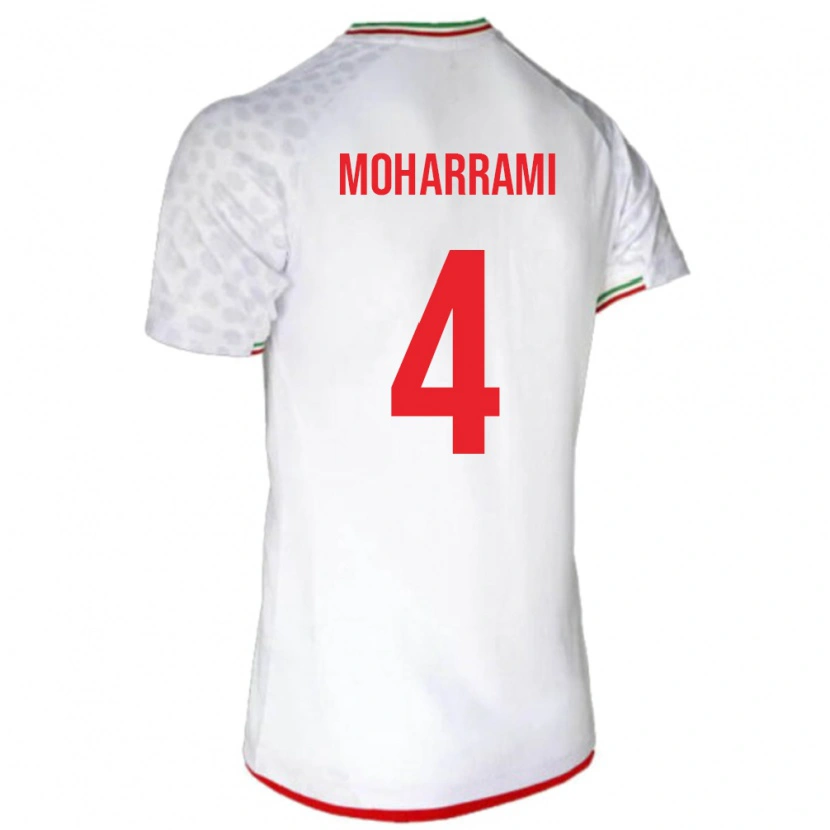 DanxenメンズイランMohammadreza Moharrami#4白ホームシャツ24-26ジャージーユニフォーム