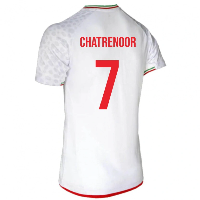 DanxenメンズイランAfsaneh Chatrenoor#7白ホームシャツ24-26ジャージーユニフォーム