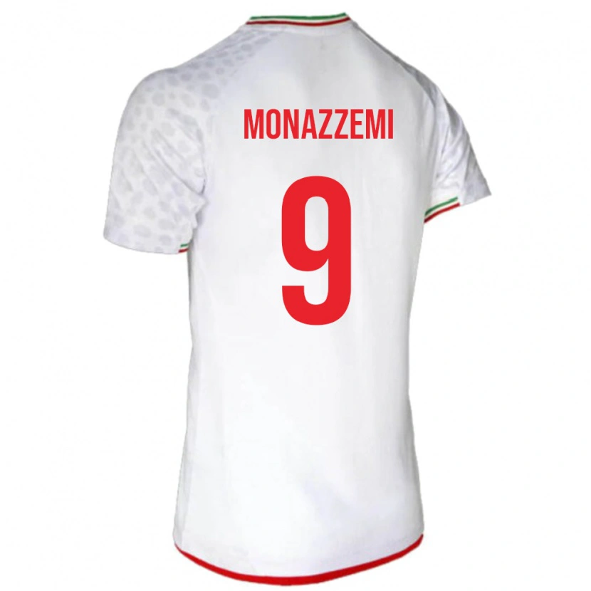 DanxenメンズイランAlireza Monazzemi#9白ホームシャツ24-26ジャージーユニフォーム