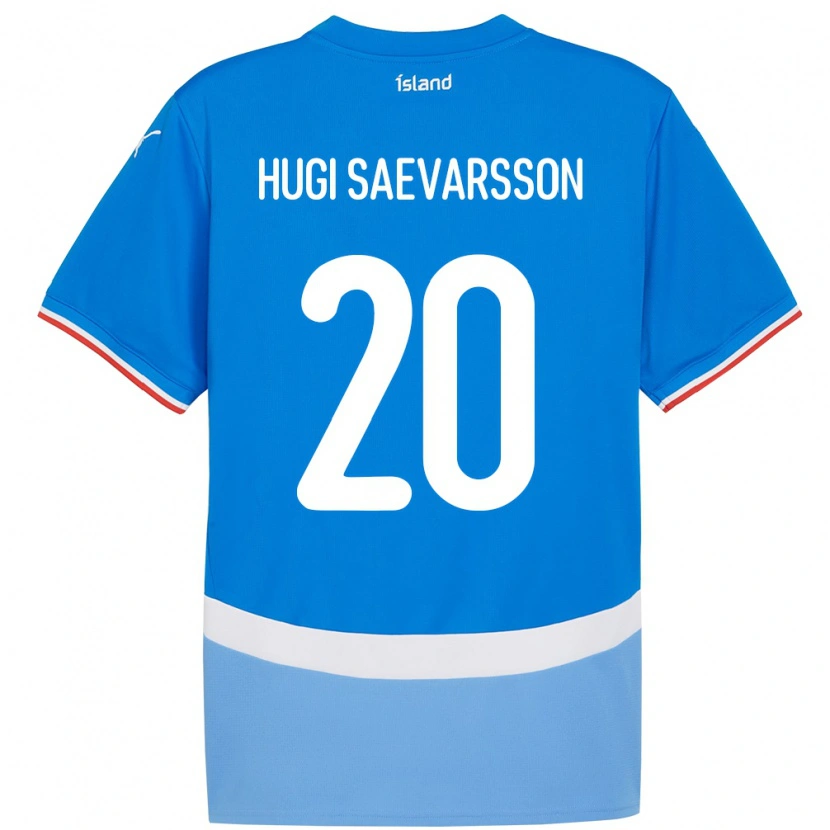 DanxenメンズアイスランドRóbert Hugi Saevarsson#20青ホームシャツ24-26ジャージーユニフォーム