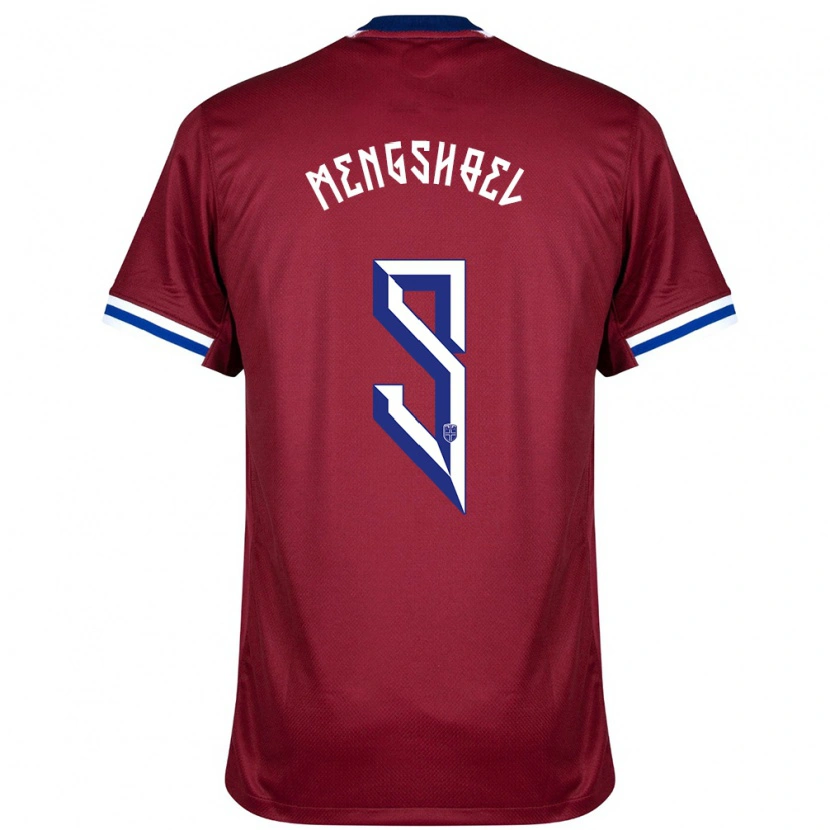 DanxenメンズノルウェーOlav Dobloug Mengshoel#9赤青白ホームシャツ24-26ジャージーユニフォーム