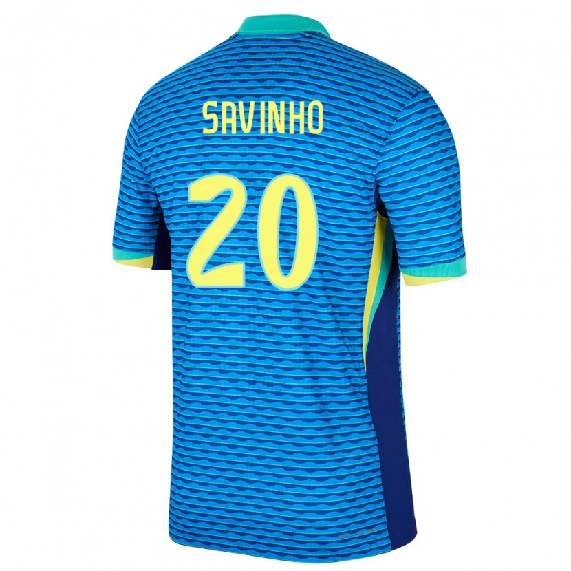 Danxenメンズブラジルサビオ#20青アウェイシャツ24-26ジャージーユニフォーム