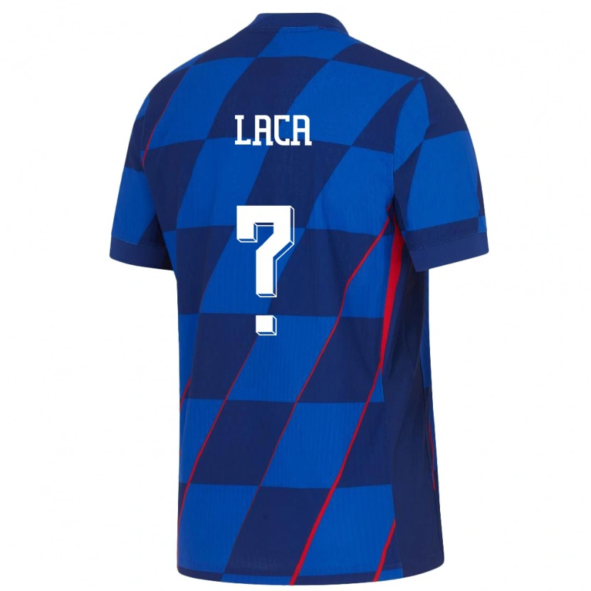 DanxenメンズクロアチアIvan Laca#0青アウェイシャツ24-26ジャージーユニフォーム