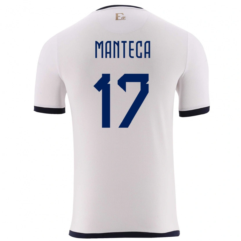 DanxenメンズエクアドルDemcy Manteca#17白アウェイシャツ24-26ジャージーユニフォーム