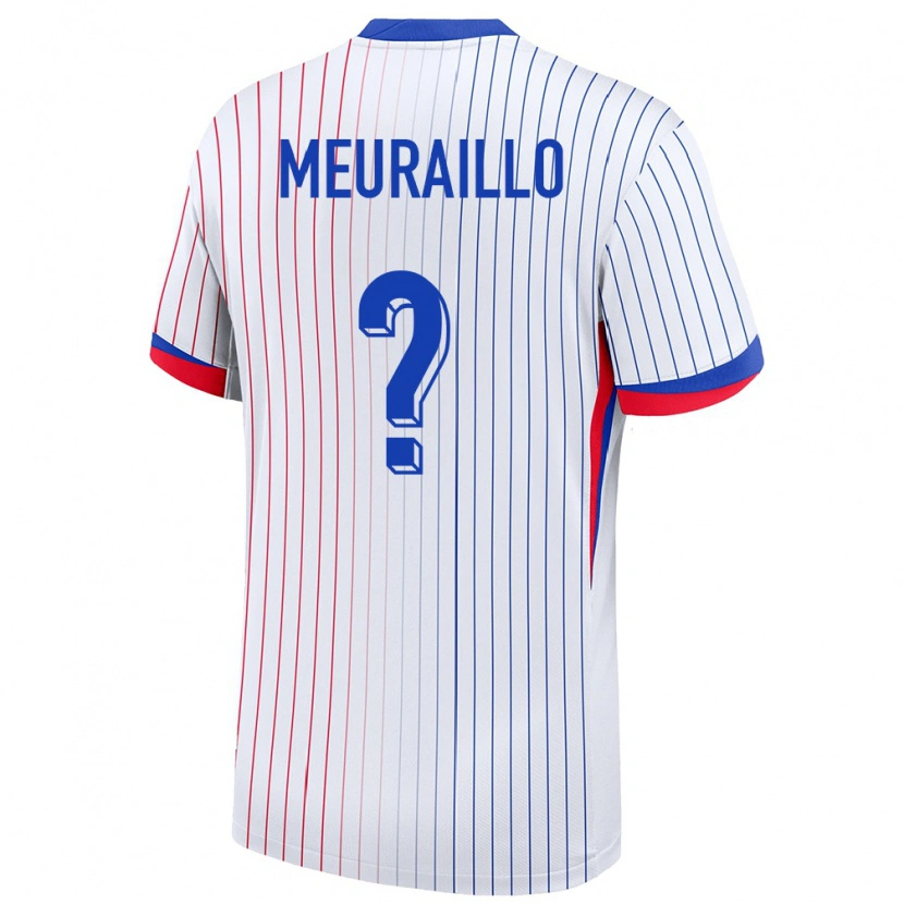 DanxenメンズフランスThâo Mouapa Mwa Meuraillo#0白アウェイシャツ24-26ジャージーユニフォーム