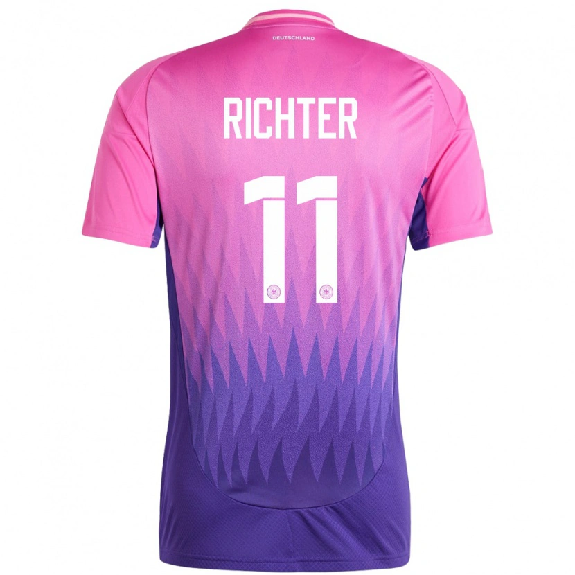 DanxenメンズドイツDaniel Richter#11ピンクパープルアウェイシャツ24-26ジャージーユニフォーム