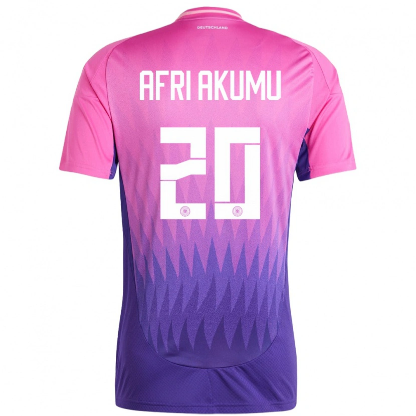 DanxenメンズドイツMaik Afri Akumu#20ピンクパープルアウェイシャツ24-26ジャージーユニフォーム